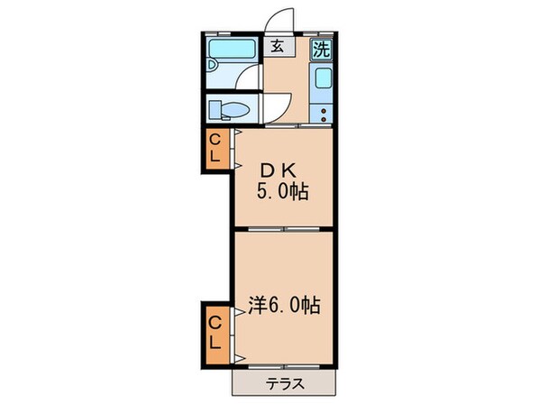 白百合荘の物件間取画像